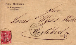 SUISSE - LANGNAU LE 9- 8 -1879 - ENVELOPPE ENTETE POUR CORTEBERT - VERSO CACHET EN ARRIVEE + EN PASSE PAR BERN. - Briefe U. Dokumente