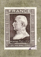 FRANCE : 88 Ans  Du Maréchal PETAIN : Buste Du Maréchal (Médaille ParLavriller) - - Used Stamps