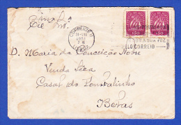 ENVELOPPE -- CACHET - CORREIOS II . LISBOA - 31.VII.1951 - Covers & Documents