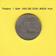 THAILAND   1  BAHT 1993 (BE 2536)  (Y # 183) - Thaïlande
