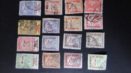 Hongrie 1914 Lot De 16 Timbres Usagés  Ad To Flood Victims Imprimés Hadi Segely - Gebraucht