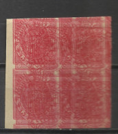 8358- BLOQUE SELLOS FISCALES AÑO 1891 PRUEBAS MACULATURAS ORIGINALES ESSAY PROOF.PRUEBAS  SELLOS FISCALES USADOS PARA CO - Postage-Revenue Stamps