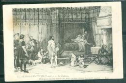 PLESSIS LES TOURS CHATEAU BOHEMIENS FAISANT DANSER DES PETITS COCHONS DEVANT LOUIS XI MALADE- Dan82 - La Riche