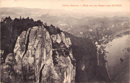 Sächs. Schweiz - Blick Von Der Bastei Nach RATHEN - Bastei (sächs. Schweiz)