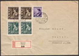 BuM0842 - Böhmen Und Mähren (1944) Skutsch - Skutec (R-letter) Tariff: 4,20K + 10,40K (!!) - Cartas & Documentos