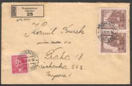 BuM0917 - Böhmen Und Mähren (1945) Wochnischau - Ohnisov / Prag 11 - Praha 11 (R-letter) Tariff: 4,20K - Cartas & Documentos