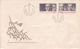 1974 21.3 Envelope W/ 60h, 80h Stamps, Heroes Of War And/or Resistance, Maybe FDC, BRNO Cancel - Storia Postale