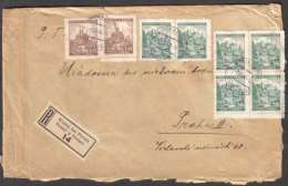 BuM0872 - Böhmen Und Mähren (1940) Wrana Bei Perutz - Vrany U Peruce (R-letter) Tariff: 4,20K (stamp J. Hradec, Brno) - Cartas & Documentos