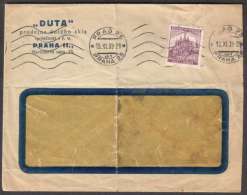 BuM0893 - Böhmen Und Mähren (1939) Prag 25 - Praha 25 (machine Postmark) Letter, Tariff: 60h (local Tariff !!) - Cartas & Documentos