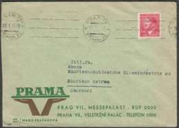 BuM0905 - Böhmen Und Mähren (1945) Prag 86 - Praha 86 (machine Postmark) Letter, Tariff: 1,20K (stamp: Adolf Hitler) - Cartas & Documentos