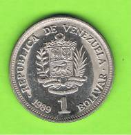 VENEZUELA -  1 Bolivar 1989   KM52 - Venezuela