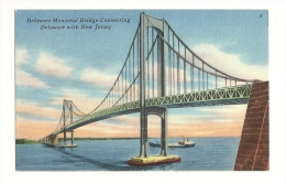 Cp, Etats-Unis, Delawarre Memorial Bridge Connecting Delaware With New Jersey - Andere & Zonder Classificatie