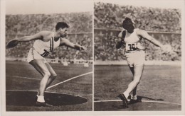 JEUX OLYMPIQUES DE BERLIN 1936  : CARPENTER ( USA ) LANCEMENT DU DISQUE - Olympische Spiele