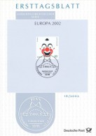 BRD / First Day Sheet (2002/16) 53111 Bonn: EUROPA 2002 (Circus) - Circus