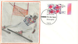 Jeux Olympiques De Nagano. Lettre "Für Den Sport" Premier Jour D'Allemagne - Inverno1998: Nagano