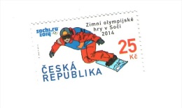 Czech Republic  2014 - Winter Olympic Games In Sochi, Snowboard, 1 Stamp, MNH - Hiver 2014: Sotchi