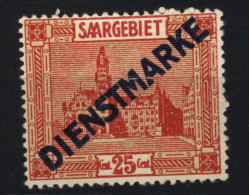 Saar,Dienst,6 III,mit Falz - Dienstmarken