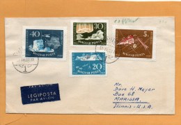 Hungary 1959 Cover Mailed To USA - Briefe U. Dokumente