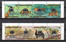 30° Nations Unies, Animaux  Surchargés, PA 392 / 399**, Cote 45 €, - Unused Stamps