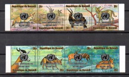 30° Nations Unies, Animaux  Surchargés, PA 392 / 399**, Cote 45 €, - Unused Stamps