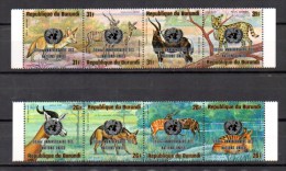 30° Nations Unies, Animaux  Surchargés, PA 392 / 399**, Cote 45 €, - Nuevos