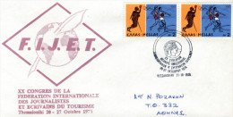 Greek Com. Cover W/ "20th Intern. Federation Congress Of Journalists & Writers For Tourism" [Thessaloniki 21.10.1976] Pk - Postal Logo & Postmarks