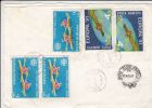 EUROPA CEPT, SATELLITE, ROWING, STAMP ON COVER, 1993, ROMANIA - Covers & Documents