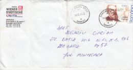 JULES VERNE, WRITER,  STAMPS ON COVER, 2005, ROMANIA - Briefe U. Dokumente