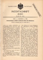 Original Patentschrift - Nees Von Esenbeck In Kiel , 1891 , See - Chronometer , Aufziehvorrichtung , Uhr !!! - Technique Nautique & Instruments