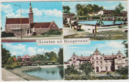 Hoogeveen - Multiview: Kinderbad , Ziekenhuis , Vijver En Molen, Raadhuis  - Nederland/Holland - Hoogeveen