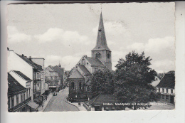 4010 HILDEN, Marktplatz Mit Ev. Kirche, 1958 - Hilden