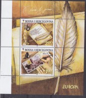 Europa Cept 2008 Bosnia/Herzegovina Sarajevo M/s Perf, With White Margin ** Mnh (12668) - 2008