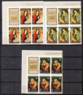 Noël I, 793 / 795 + PA 481 / 483** Bloc De 5 Et Vignette,  Cote 155 €,  XtLMas First Set - Unused Stamps