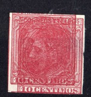 Maculatura Printer Error    Edifil 202  10 Cts . 1879  Alfonso XII - Unused Stamps