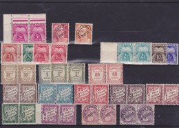 FRANCE  TAXE  ET PREOS  TIMBRES NEUFS SANS CHARNIERES  NOMBREUSES PAIRES - 1859-1959 Mint/hinged