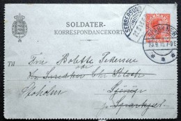 Denmark 1915 Soldater Korrespondancekort Sebbersund 22-9 Sparkjær23-9-1915 (Lot 1624 ) - Interi Postali