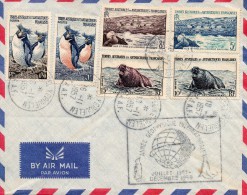 Taaf Kerguelen Lettre Année Géophysique Internationales 16/11/1957 Au Verso Cachet M M Galliéni - Covers & Documents