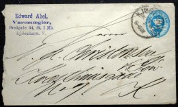 Denmark 1889 4Øre Letter ( Lot 689 ) - Entiers Postaux