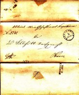 POLAND Prephilatelic 1853 NIEPOLOMICE To WISZNICZ Full Letter - ...-1860 Prefilatelia