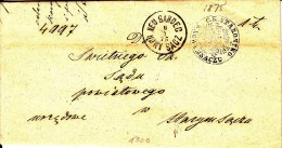 POLAND Prephilatelic 1875 NEU SANDEC  Full Letter - ...-1860 Prephilately