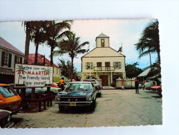 Carte Postale Ancienne : ST. MAARTEN , West Indies : The Picture Post Office & Courthouse In Philipsburg - Sint-Marteen