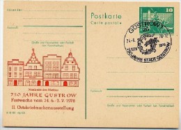 DDR P79-15-78 C65 Postkarte PRIVATER ZUDRUCK Markt Güstrow Sost. 1978 - Privatpostkarten - Gebraucht