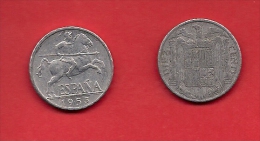 SPAIN 1953, Circulated Coin, 10 Centimos, Aluminum, KM766, C1746 - 10 Céntimos