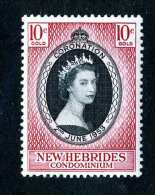 1163  New Hebrides  1953  Scott #77  M*  Offers Welcome! - Ongebruikt