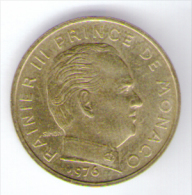 MONACO 10 CENTIMES 1976 RAINIER III - 1960-2001 Nieuwe Frank