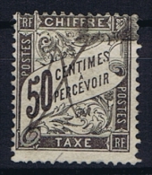 France: Yv  Timbre Taxe 20  Oblitéré/cancelled - 1859-1959 Oblitérés