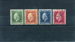 1937-Greece- "King George II" Complete Set MH (except 1dr. MNH, 100drs. Used) - Neufs