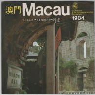 MACAO MACAU  1984  ANNÉE COMPLETE SANS LES B.F.  COMPLETE YEAR WITHOUT THE SHEETS - Années Complètes
