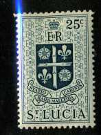 1467  St.Lucia 1953  Scott #166  M* Offers Welcome! - St.Lucia (...-1978)