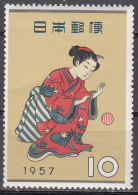 Japan  Scott No. 641   Mnh   Year 1957 - Oblitérés
